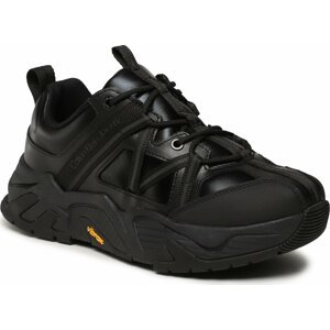 Sneakersy Calvin Klein Jeans Chunky Runner Vibram Refl YM0YM00717 Triple Black BEH