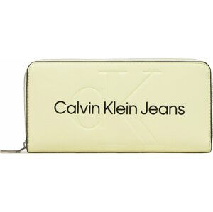 Velká dámská peněženka Calvin Klein Jeans Sculpted Mono Zip Around Mono K60K607634 K60K607634