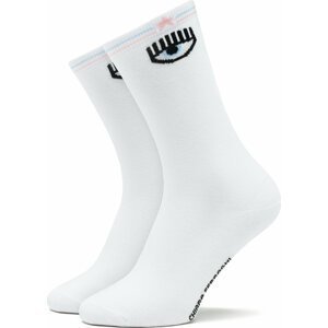 Dámské klasické ponožky Chiara Ferragni 74SB0J03 White