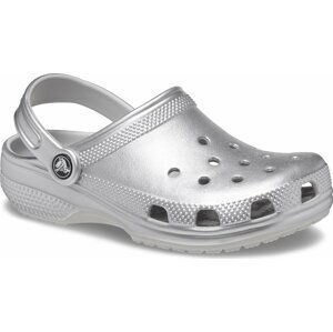 Nazouváky Crocs Crocs Classic Metallic Clog T 209198 Silver Metallic 0P1