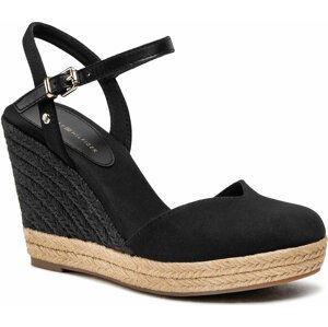 Espadrilky Tommy Hilfiger Basic Closed Toe High Wedge FW0FW04786 Black BDS