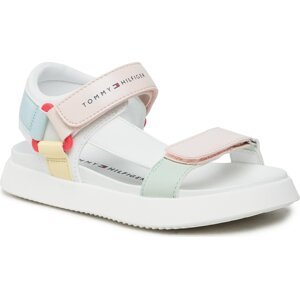 Sandály Tommy Hilfiger Velcro Sandal T3A2-32768-0371 M White/Multicolor X256