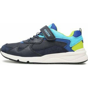 Sneakersy Geox J Rooner Boy J26H0C01122C0749 D Navy/Lime