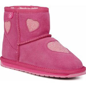 Kozačky EMU Australia Barton Heart Deep K12958 Deep Pink