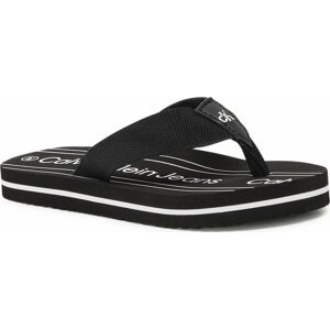 Žabky Calvin Klein Jeans Logo Flip Flop V3X8-80624-0058 M Black 999