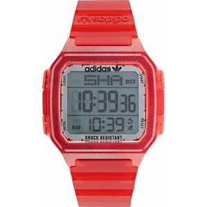 Hodinky adidas Originals Street Digital One GMT AOST22051 Red