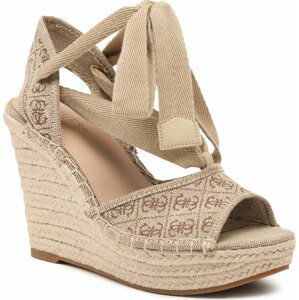 Espadrilky Guess Halona FL6HLO FAB04 Hnědá