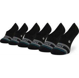 Sada 3 párů kotníkových ponožek unisex Stance Basic 3 Pack No Show A145D20SRO Black