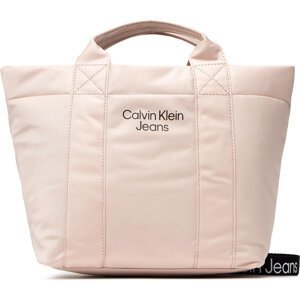 Kabelka Calvin Klein Jeans Quilted Tote Bag IU0IU00310 Pale Rose TRN