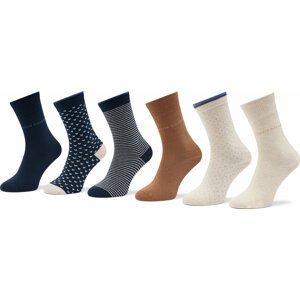 Sada 6 párů dámských vysokých ponožek Tom Tailor 97171E Design Mix 536