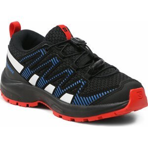 Trekingová obuv Salomon Xa Pro V8 J L47141300 Black/Lapis Blue/Fiery Red