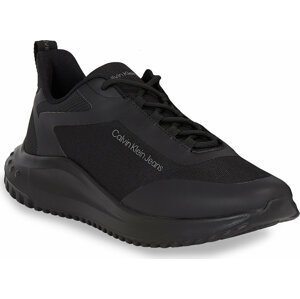 Sneakersy Calvin Klein Jeans Eva Runner Laceup Mesh YM0YM00811 Triple Black 0GT