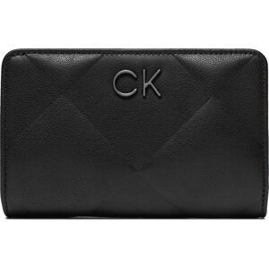 Velká dámská peněženka Calvin Klein Re-Lock Quilt Bifold Wallet K60K611374 Černá