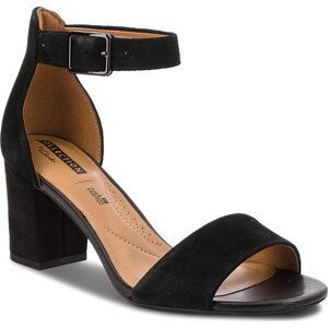 Sandály Clarks Deva Mae 261275684 Black Suede