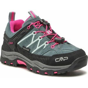 Trekingová obuv CMP Kids Rigel Low Trekking Shoes Wp 3Q13244 Mineral Green/Purple Fluo