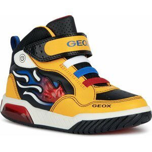 Sneakersy Geox J Inek Boy J369CE 0BU11 C0066 M Yellow/Red