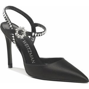 Sandály Stuart Weitzman Gmcut 100 Ankstrp Pm Black