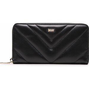 Velká dámská peněženka DKNY Madison Lg Zip Aroun R31QBX19 Blk/Gold BGD