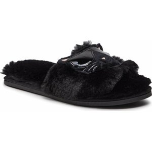 Bačkory KARL LAGERFELD KL49110 Black Synth Fur