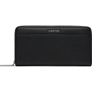 Velká dámská peněženka Calvin Klein Ck Must Lg Z/A Wallet W/Slip K60K610949 Černá