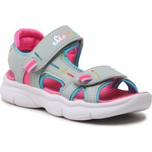 Sandály Skechers Vibrant Mood 302984L/SLPK Silver/Pink