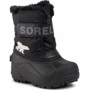 Sněhule Sorel Childrens Snow Commander NC1960 Black/Charcoal 010