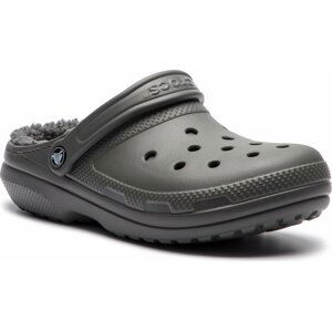 Nazouváky Crocs Classic Lined Clog 203591 Slate Grey/Smoke