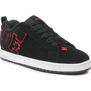 Sneakersy DC Court Graffik 300529 Black/Red/White (XKRW)