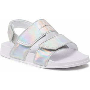 Sandály Calvin Klein Jeans Velcro Sandal V1A2-80525-1601 S Silver 904