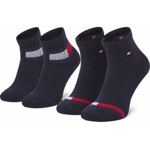 Sada 2 párů dětských vysokých ponožek Tommy Hilfiger 100002319 Tommy Original 003