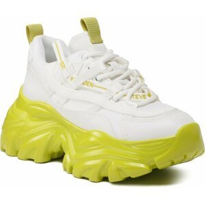 Sneakersy Steve Madden Recoupe SM11002328-18X White/Lime