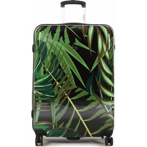 Velký tvrdý kufr Saxoline Sx Palm Leaves 1460H0.71.10 Černá