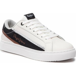 Sneakersy Pepe Jeans Adams Brand PLS31402 White 800