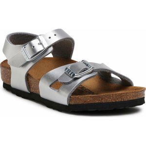 Sandály Birkenstock Rio Kids 1019157 Stříbrná