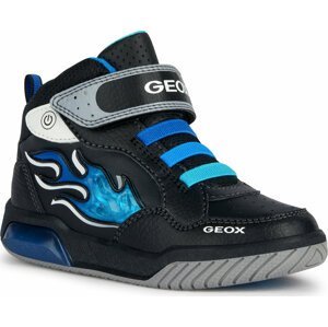 Sneakersy Geox J Inek Boy J369CE 0BU11 C0035 S Black/Lt Blue