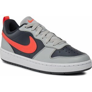 Boty Nike Court Borough Low Recraft (GS) DV5456 003 Lt Smoke Grey/Bright Crimson