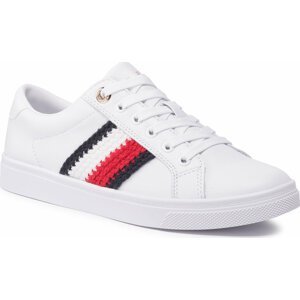 Sneakersy Tommy Hilfiger Corporate Cupsole Sneaker FW0FW06457 White YBR