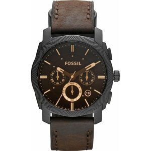 Hodinky Fossil Machine FS4656 Dark Brown/Black