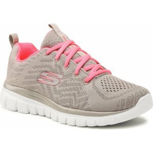 Boty Skechers Get Connected 12615/GYCL Gray/Coral