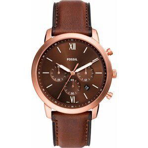 Hodinky Fossil Neutra Chronograph FS6026 Brown/Rose Gold