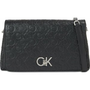 Kabelka Calvin Klein Re-Lock Shoulder Bag Md - Emb K60K611061 Ck Black BAX