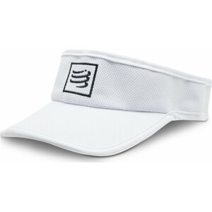 Kšilt Compressport Visor CU00054B White 001