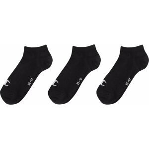Sada 3 párů nízkých ponožek unisex Champion U20100-KK001 (39-42) Černá
