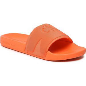 Nazouváky Calvin Klein Jeans Slide High/Low Frequncy YM0YM00661 Oranžová