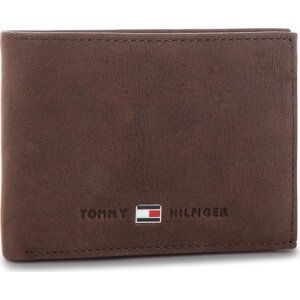 Velká pánská peněženka Tommy Hilfiger Johnson Mini CC Flap AM0AM00662 Hnědá