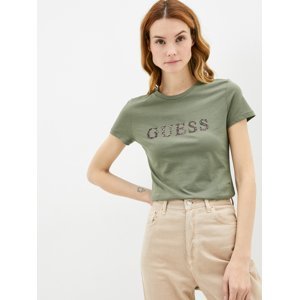 Guess dámské khaki zelené tričko