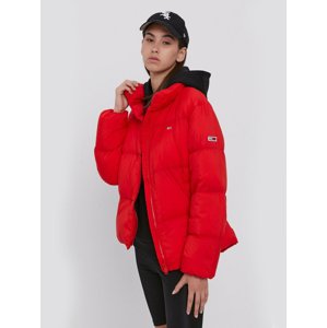 Tommy Jeans dámská červená bunda - XS (XNL)