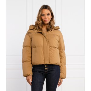 Tommy Hilfiger dámská hnědá zimní bunda Puffer - XS (GW8)