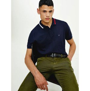 Tommy Hilfiger pánské tmavě modré polo tričko - S (DW5)