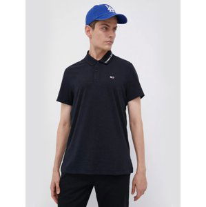 Tommy Jeans pánské černé polo triko - XXL (BDS)